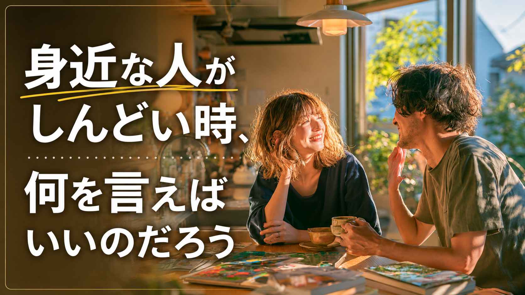 身近な人がしんどい時、何を言えばいいのだろう